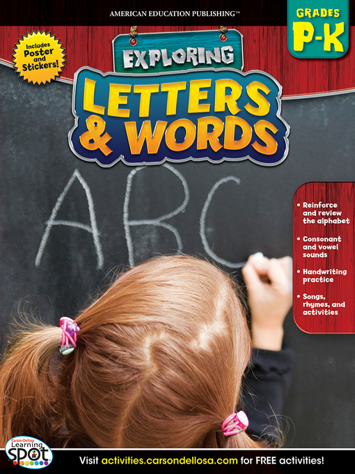Title details for Letters & Words, Grades PK - K by Carson Dellosa Education - Available